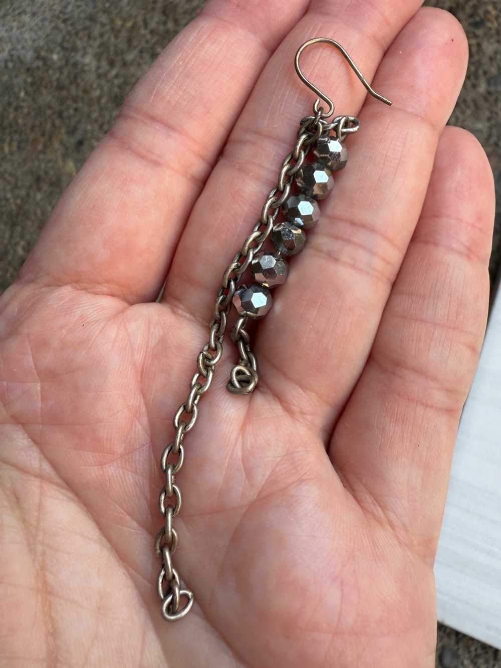 3️⃣Pairs of Artisan Handcrafted Earrings Metal Tones Faceted Glass Beads 3”+Long - Picture 15 of 15